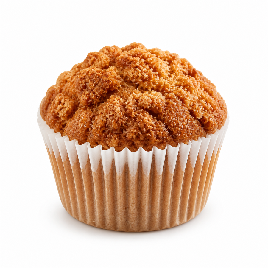 Crumb-topped muffin