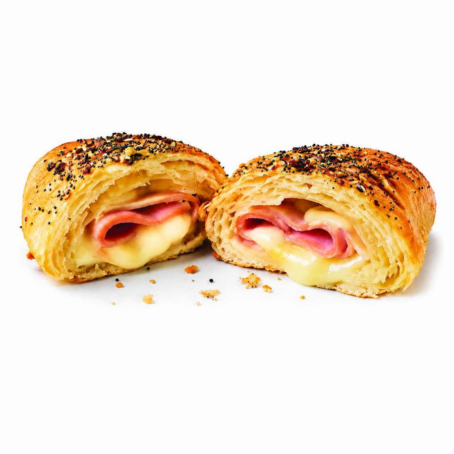 Everything ham and cheese croissant