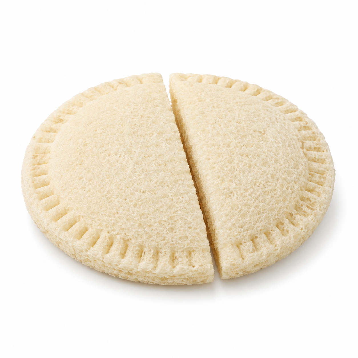 Classic crustless peanut butter and jelly sandwich