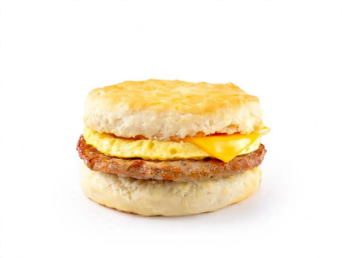 Sausage, egg and cheese biscuit