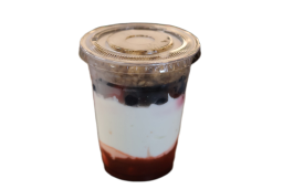 Greek yogurt parfait with berries