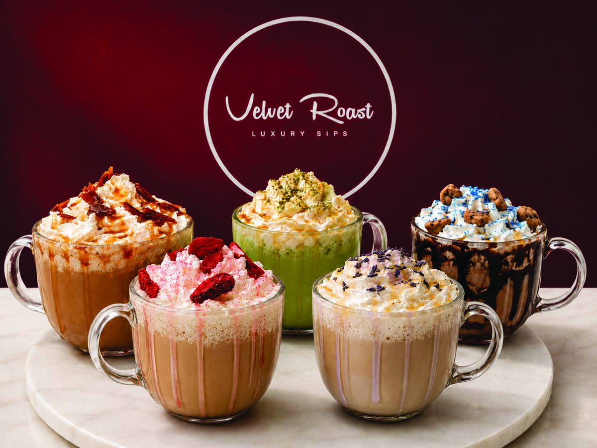 Velvet Roast hot signature drinks